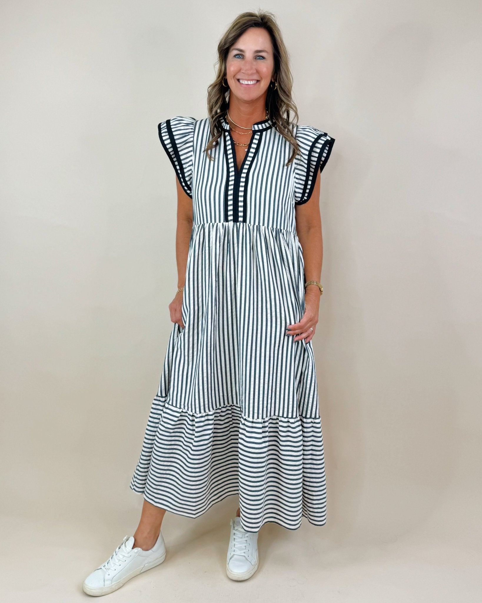 French Market Midi Dress - Jessi Jayne Boutique