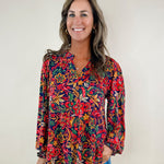Garden Views Floral Blouse - Jessi Jayne Boutique