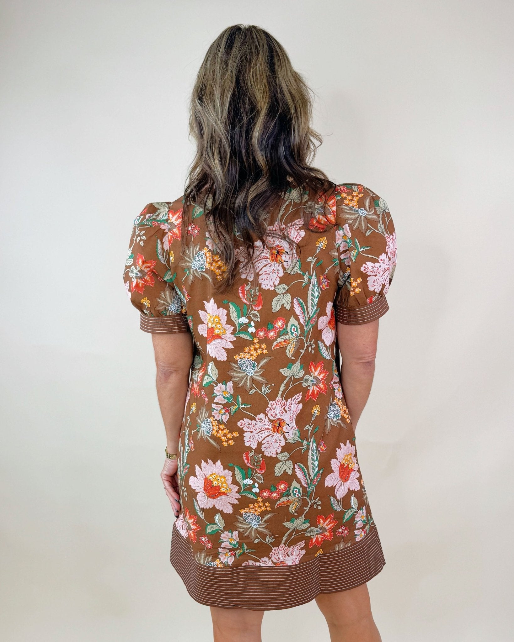 Autumn Garden Embroidered Dress - Jessi Jayne Boutique