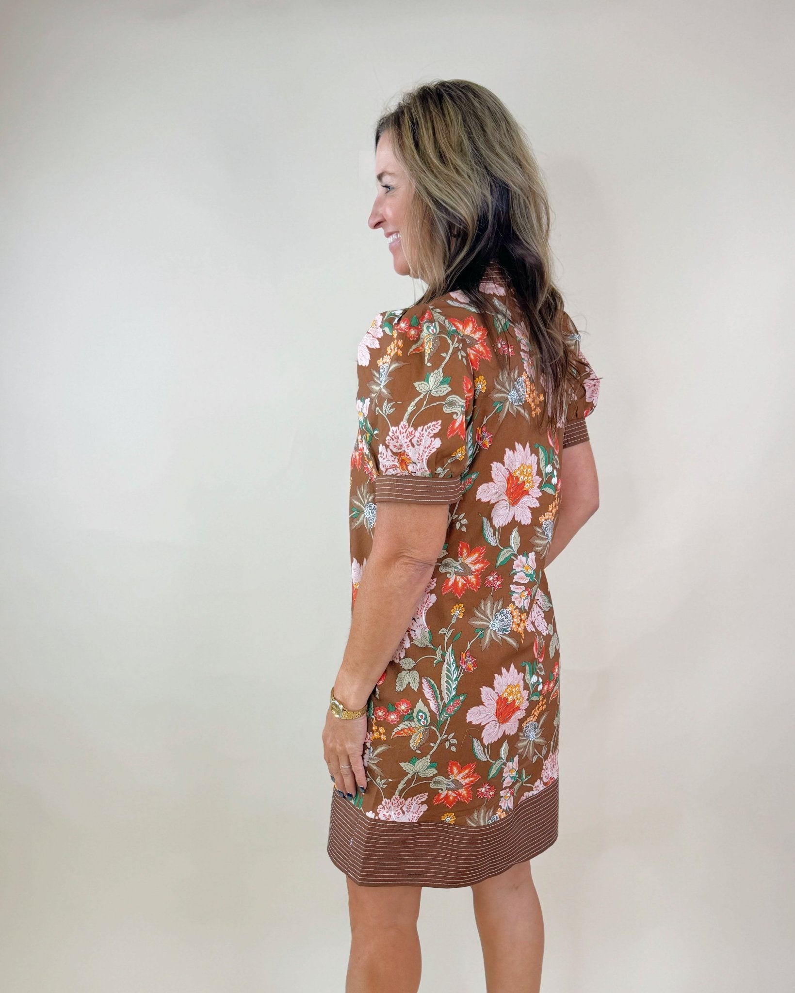 Autumn Garden Embroidered Dress - Jessi Jayne Boutique