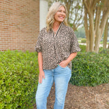 Wild Side Leopard Quarter - Zip Top - Jessi Jayne Boutique