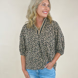 Wild Side Leopard Quarter - Zip Top - Jessi Jayne Boutique