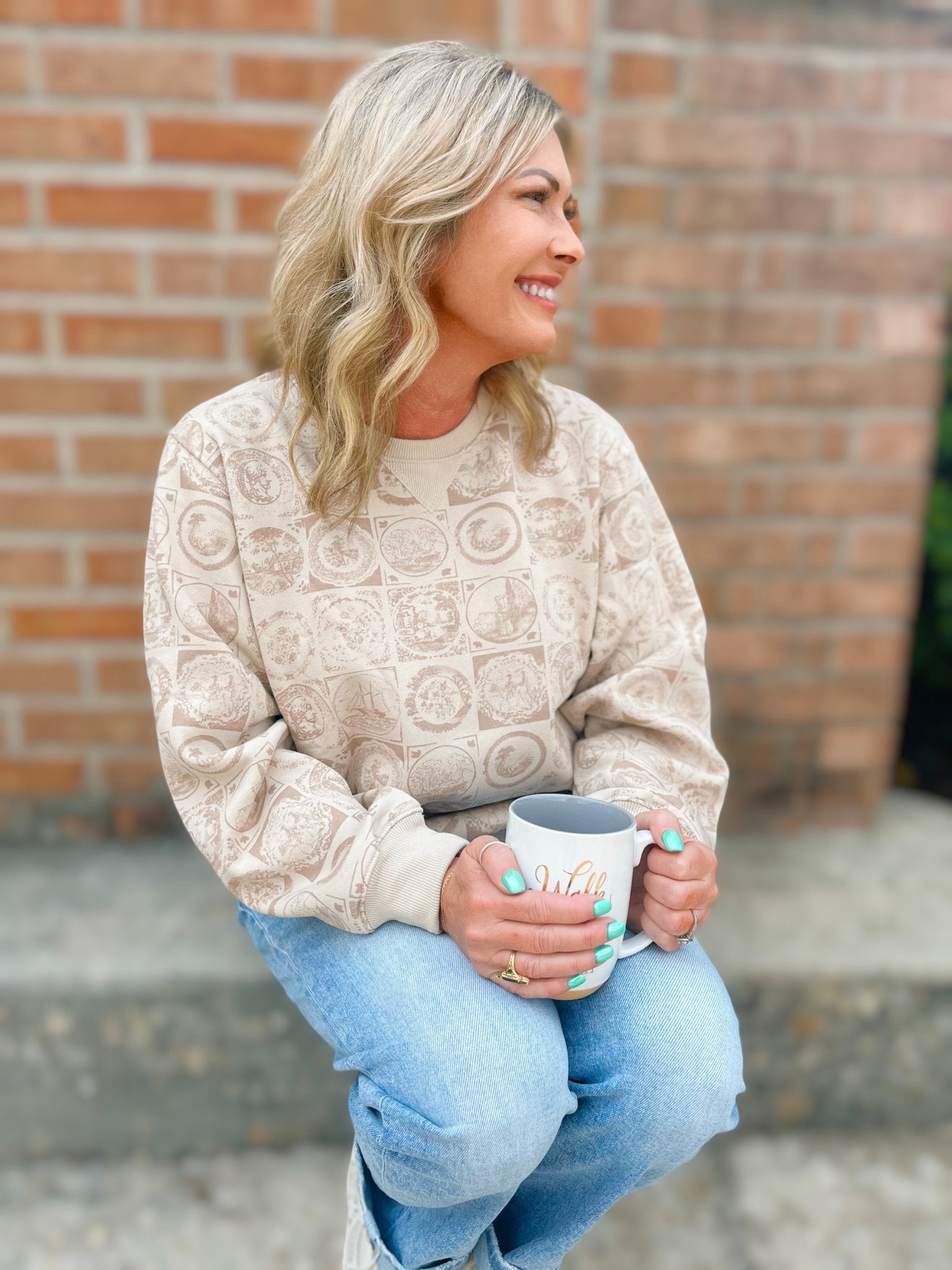 Seaside Stamp Pullover - Jessi Jayne Boutique