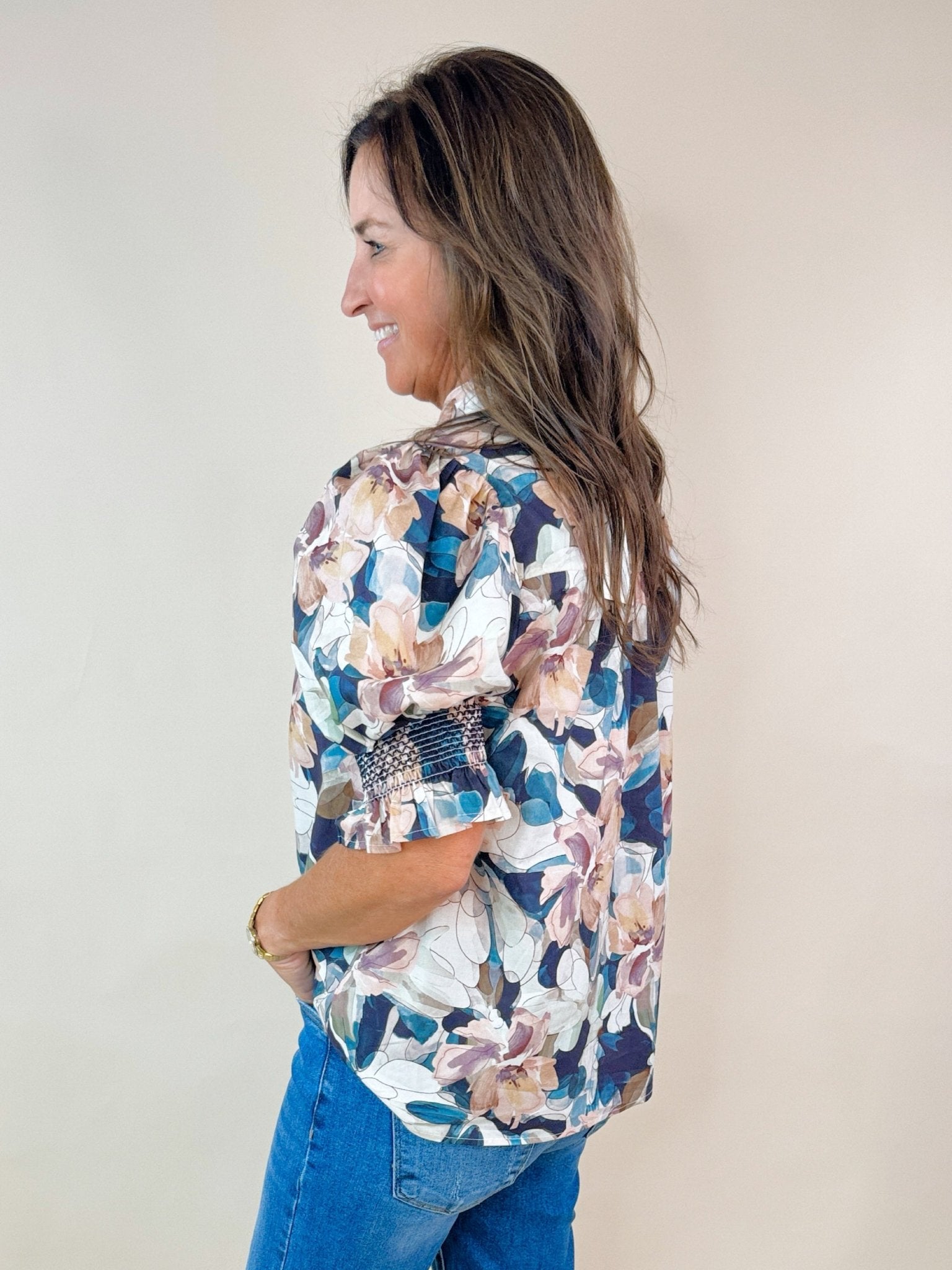 Magnolia Muse Floral Top - Jessi Jayne Boutique