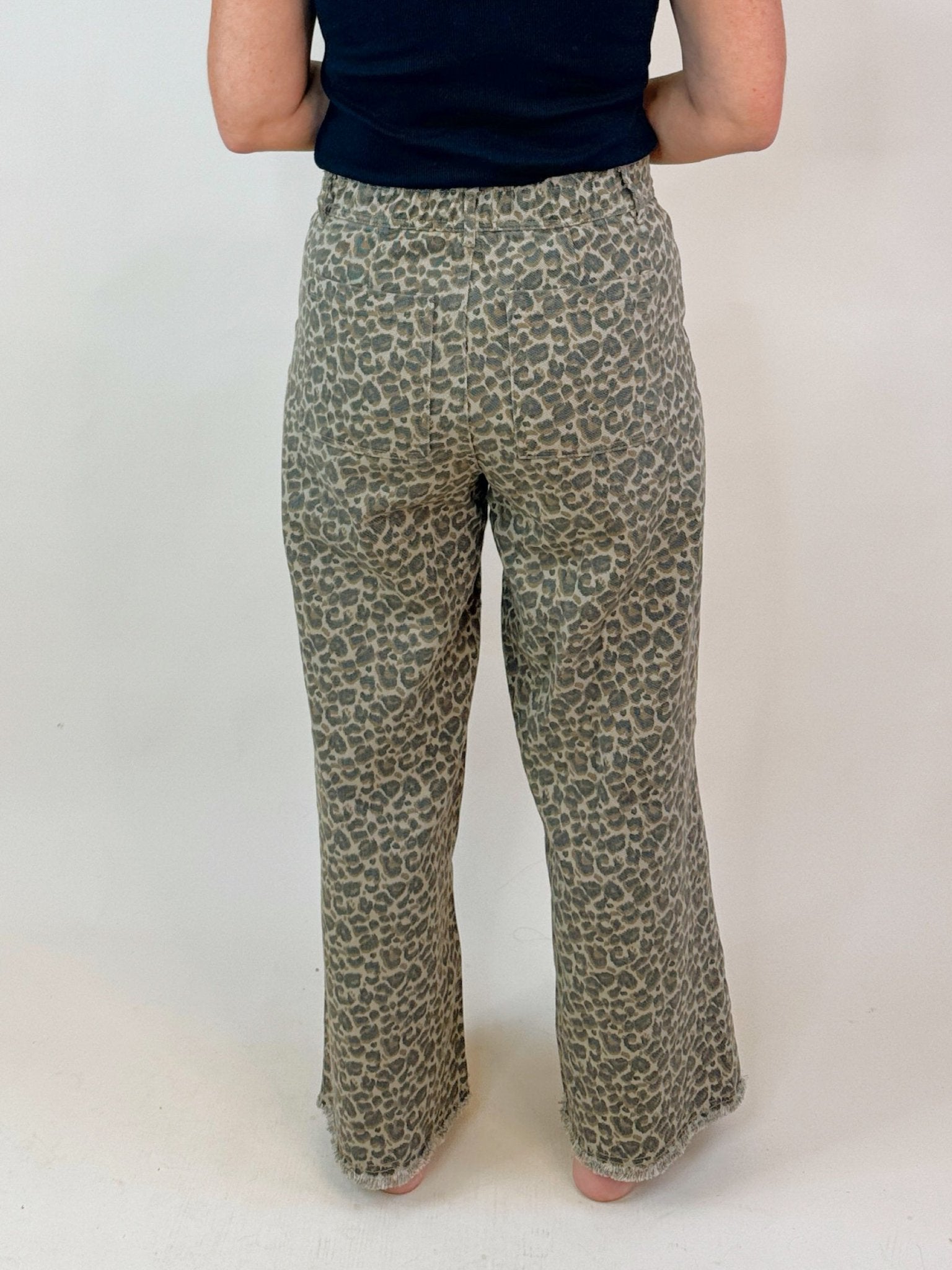 Wild Streak Leopard Wide Leg Jeans - Jessi Jayne Boutique