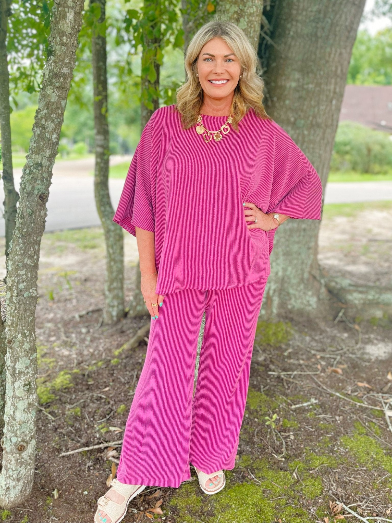 Wanderer Ribbed Lounge Set - Jessi Jayne Boutique
