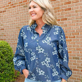 Bluebell Ruffle Collar Button - Up Top - Jessi Jayne Boutique