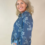 Bluebell Ruffle Collar Button - Up Top - Jessi Jayne Boutique