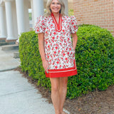Autumn Bloom Floral Mini Dress - Jessi Jayne Boutique