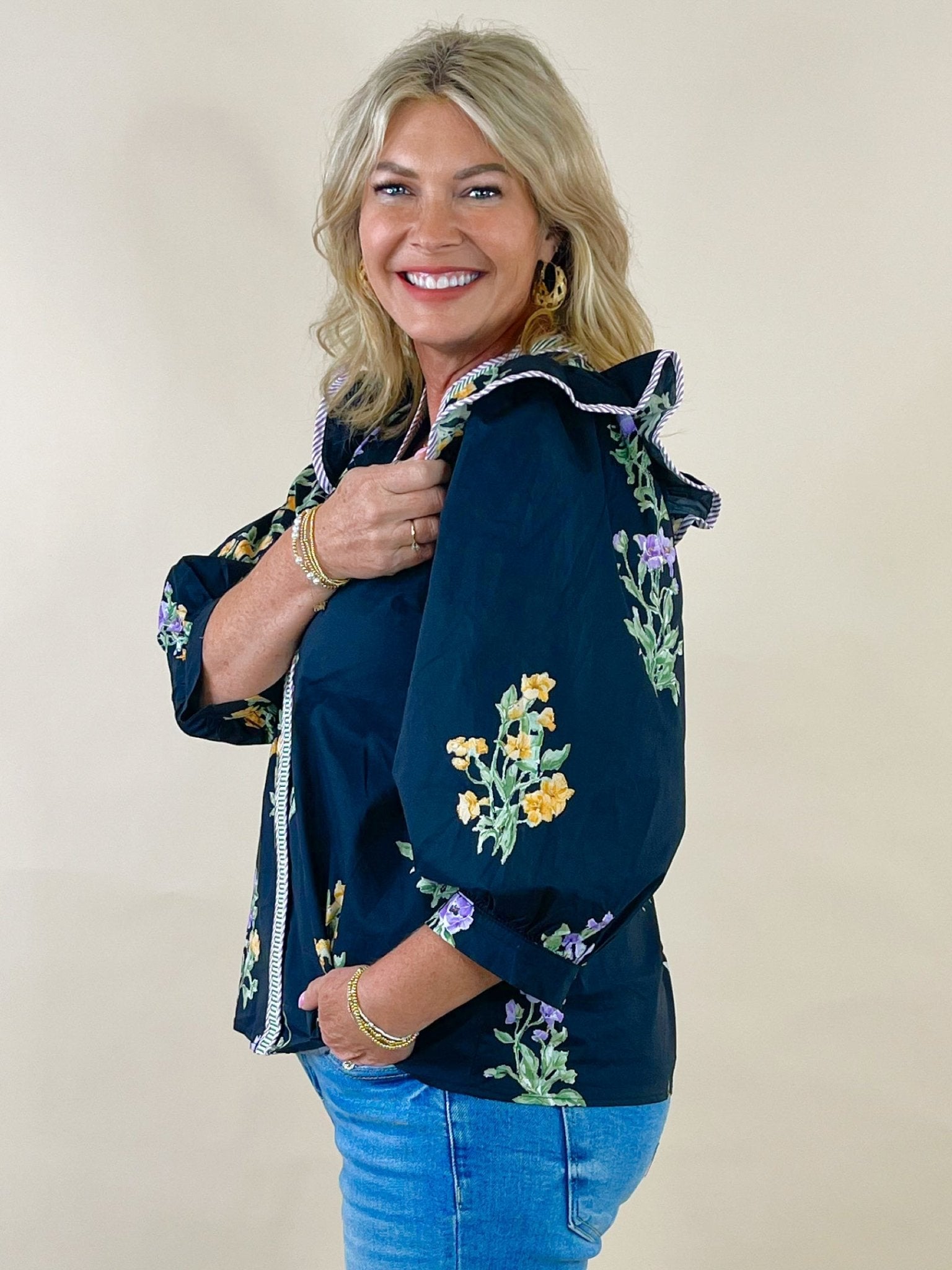 Violet Vine Embroidered Top - Jessi Jayne Boutique