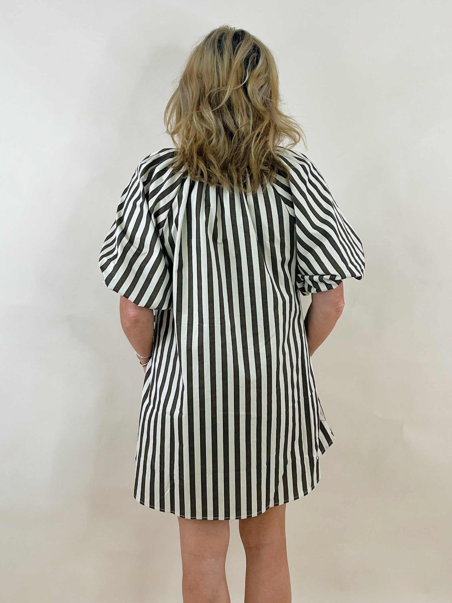 On the Line Striped Dress - Jessi Jayne Boutique