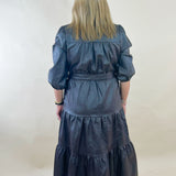 Espresso Faux Leather Shirt Dress - Jessi Jayne Boutique
