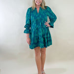 Wildflower Whisper Textured Tiered Dress - Jessi Jayne Boutique