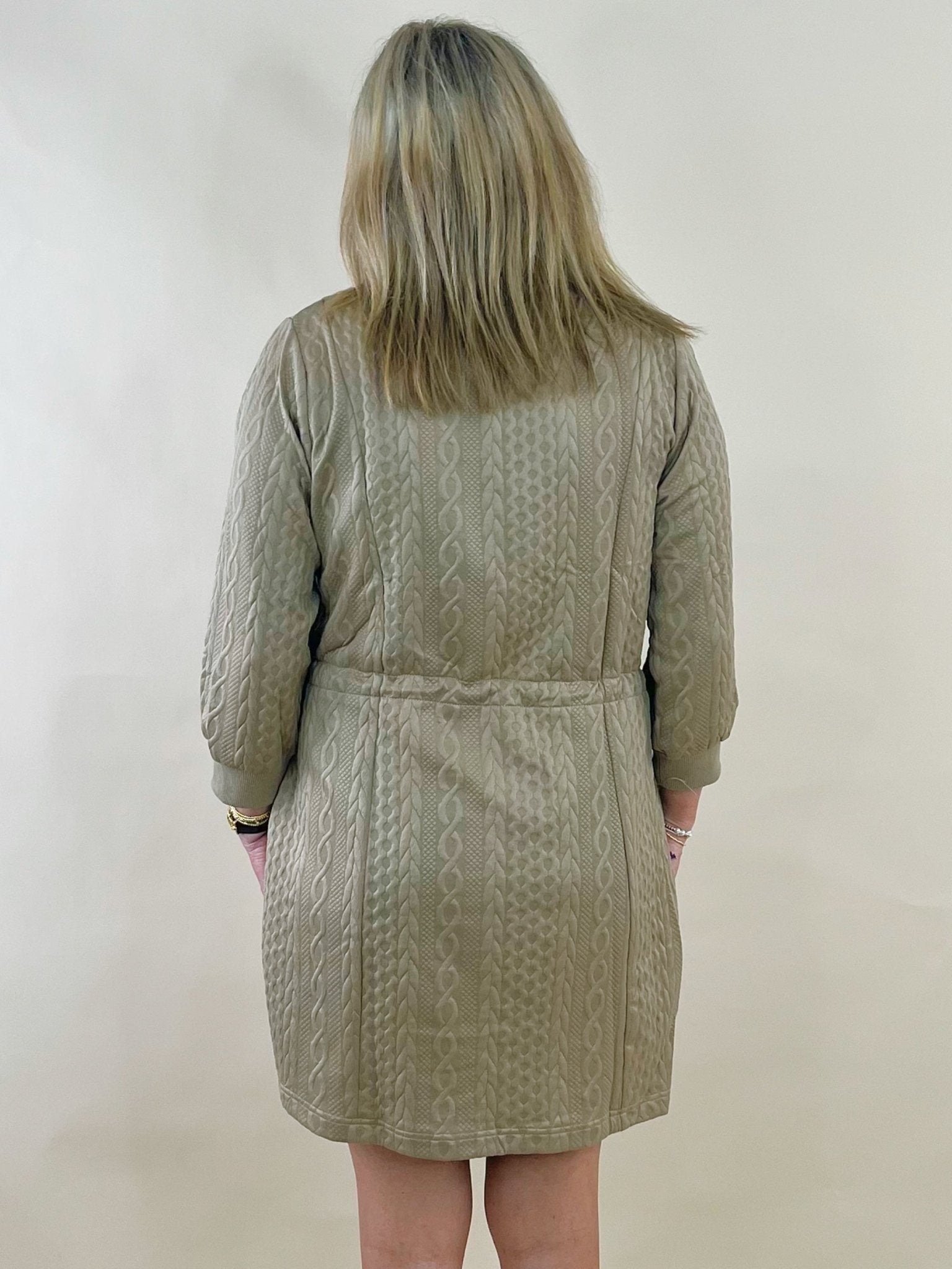 City Stroll Textured Knit Dress - Jessi Jayne Boutique
