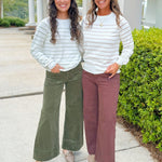 Weekend Stripe Knit Top - Jessi Jayne Boutique