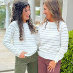 Weekend Stripe Knit Top - Jessi Jayne Boutique