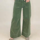 Olive Grove Corduroy Wide Leg Pants - Jessi Jayne Boutique