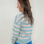 Weekend Stroll Striped Pullover - Jessi Jayne Boutique