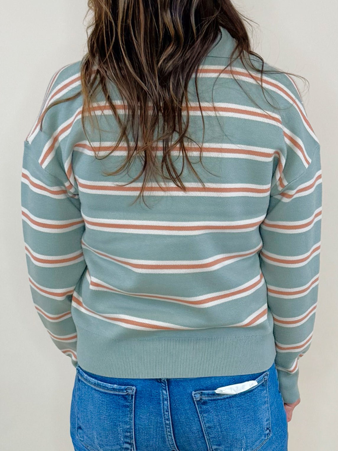 Weekend Stroll Striped Pullover - Jessi Jayne Boutique