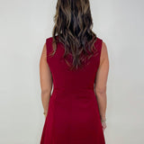 Regal Charm Sleeveless Button Front Dress - Jessi Jayne Boutique
