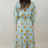 Harvest Muse Abstract Print Midi Dress - Jessi Jayne Boutique