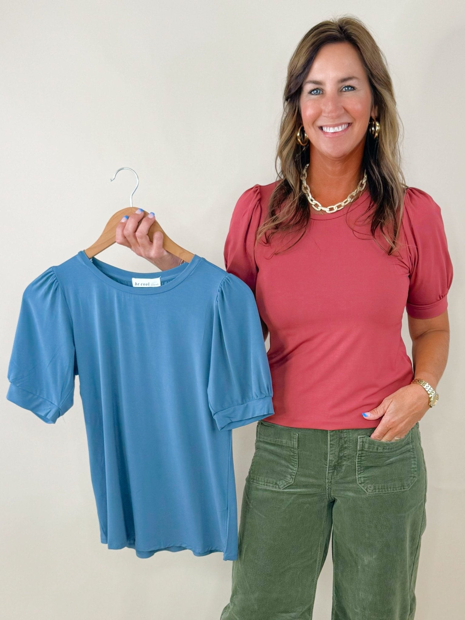 Soft Statement Puff Sleeve Top - Jessi Jayne Boutique