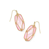 Kendra Scott Elle Lattice Frame Gold Drop Earrings - Jessi Jayne Boutique