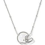 Kendra Scott Football Helmet Silver MOP Necklace - Jessi Jayne Boutique