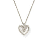 Kendra Scott Mallory Rose Silver Locket Pendant Necklace - Jessi Jayne Boutique