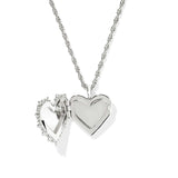 Kendra Scott Mallory Rose Silver Locket Pendant Necklace - Jessi Jayne Boutique