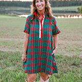Merry Tartan Plaid Mini Dress - Jessi Jayne Boutique