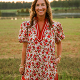 Autumn Bloom Floral Mini Dress - Jessi Jayne Boutique