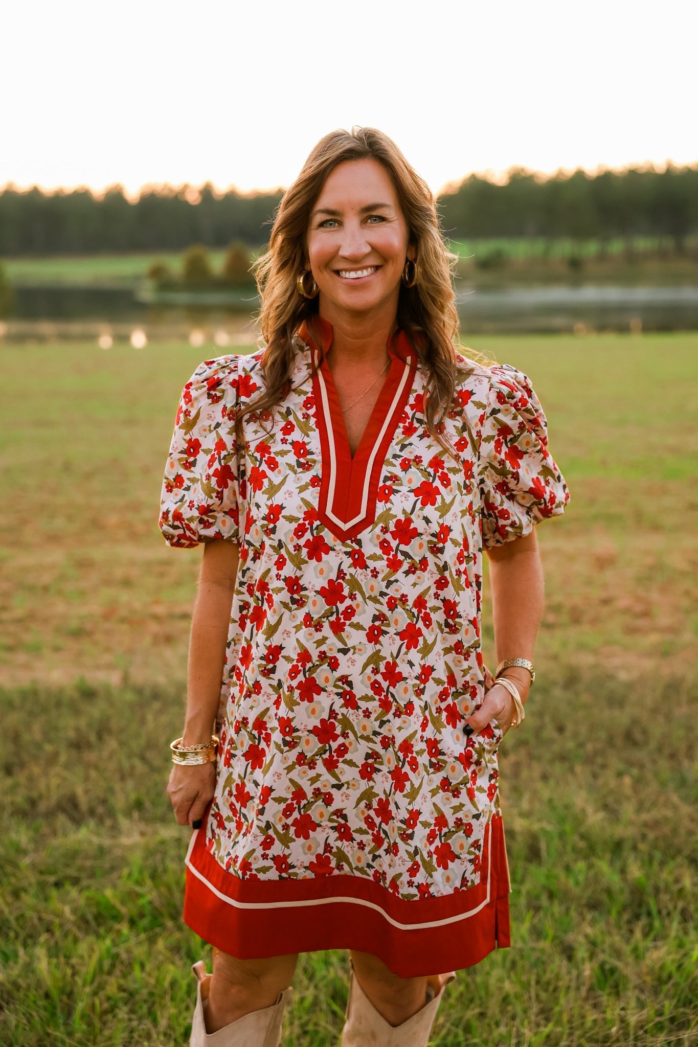 Autumn Bloom Floral Mini Dress - Jessi Jayne Boutique