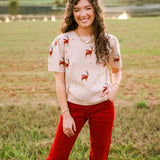 Reindeer Games Sweater Top - Jessi Jayne Boutique