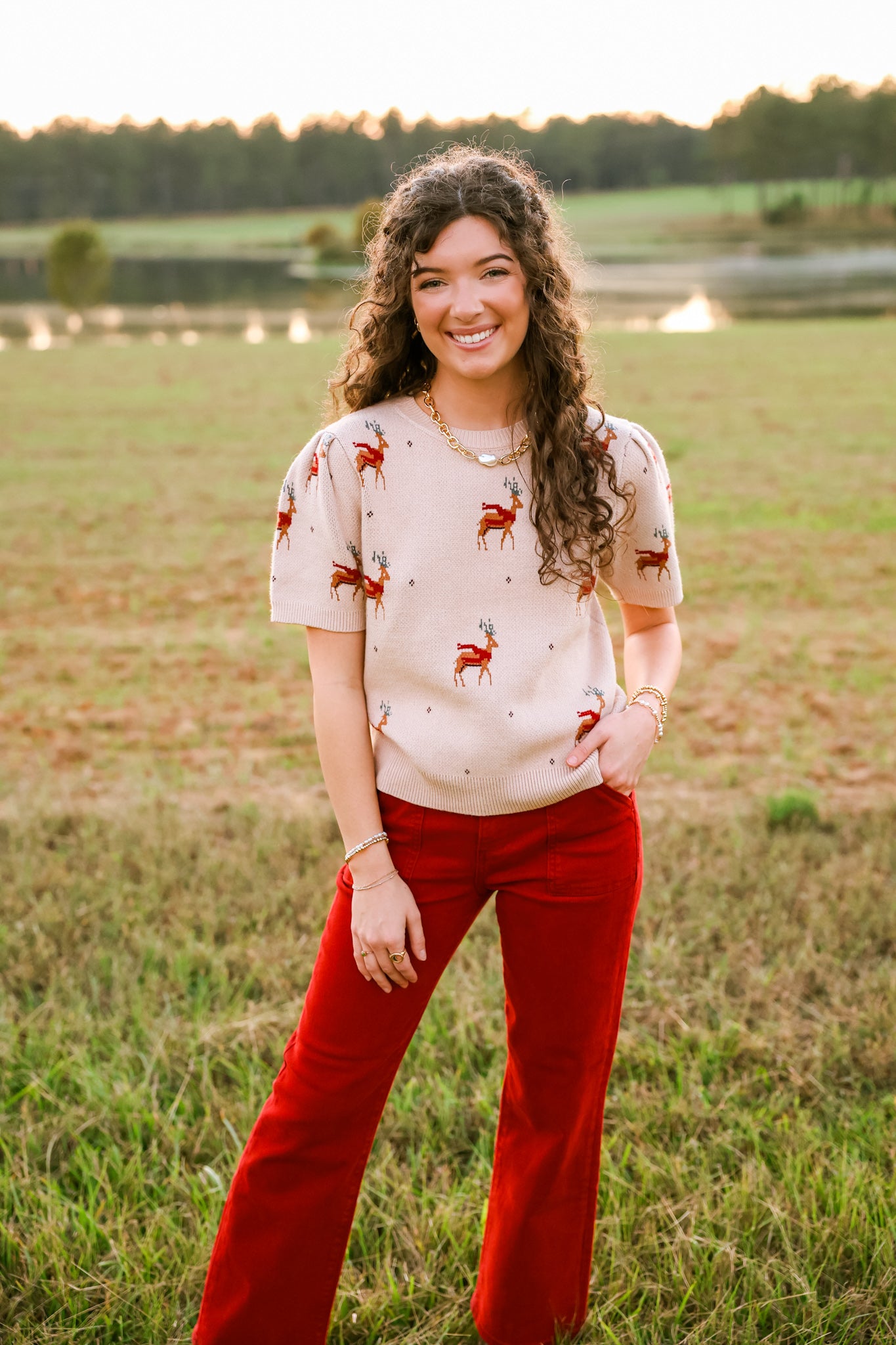 Reindeer Games Sweater Top - Jessi Jayne Boutique