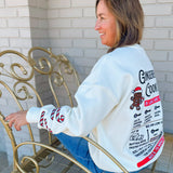 Sunkissed Coconut Gingerbread Recipe Embroidered Sweatshirt - Jessi Jayne Boutique