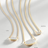 Marisa Pendant Necklace in White Diamond and 14k White Gold - Jessi Jayne Boutique