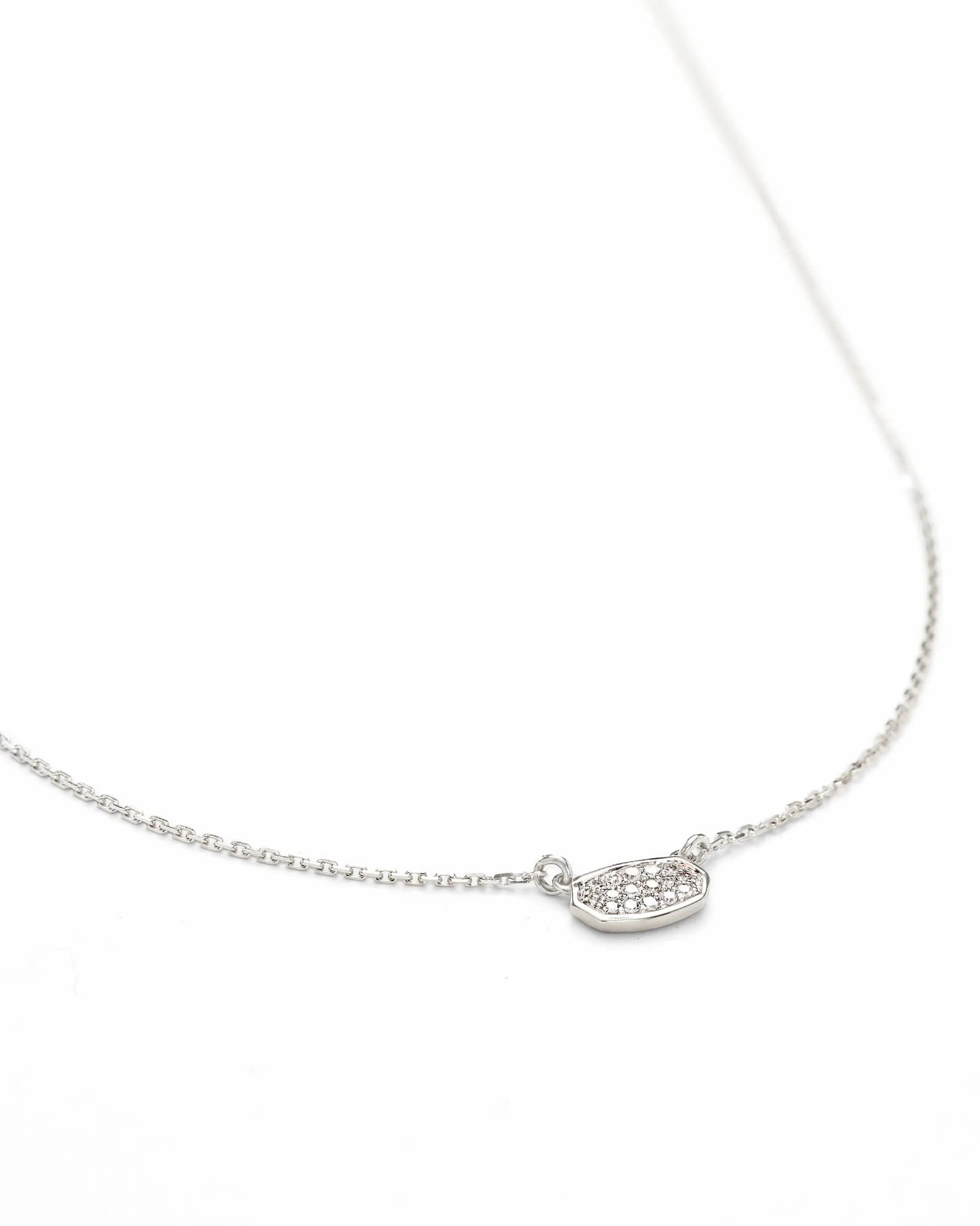 Marisa Pendant Necklace in White Diamond and 14k White Gold - Jessi Jayne Boutique