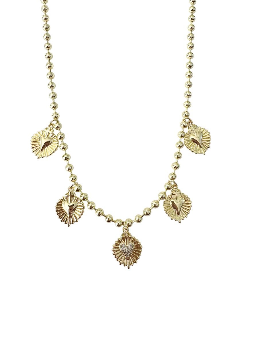 Gemelli Hammered Heart Necklace - Jessi Jayne Boutique