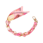 Gemelli Gold Phone Chain with Scarf Pink Mix - Jessi Jayne Boutique