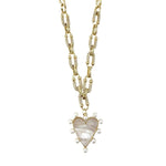 Gemelli Marella Gold Pearl Heart Necklace - Jessi Jayne Boutique