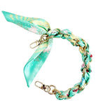 Gemelli Gold Phone Chain with Scarf Mint - Jessi Jayne Boutique