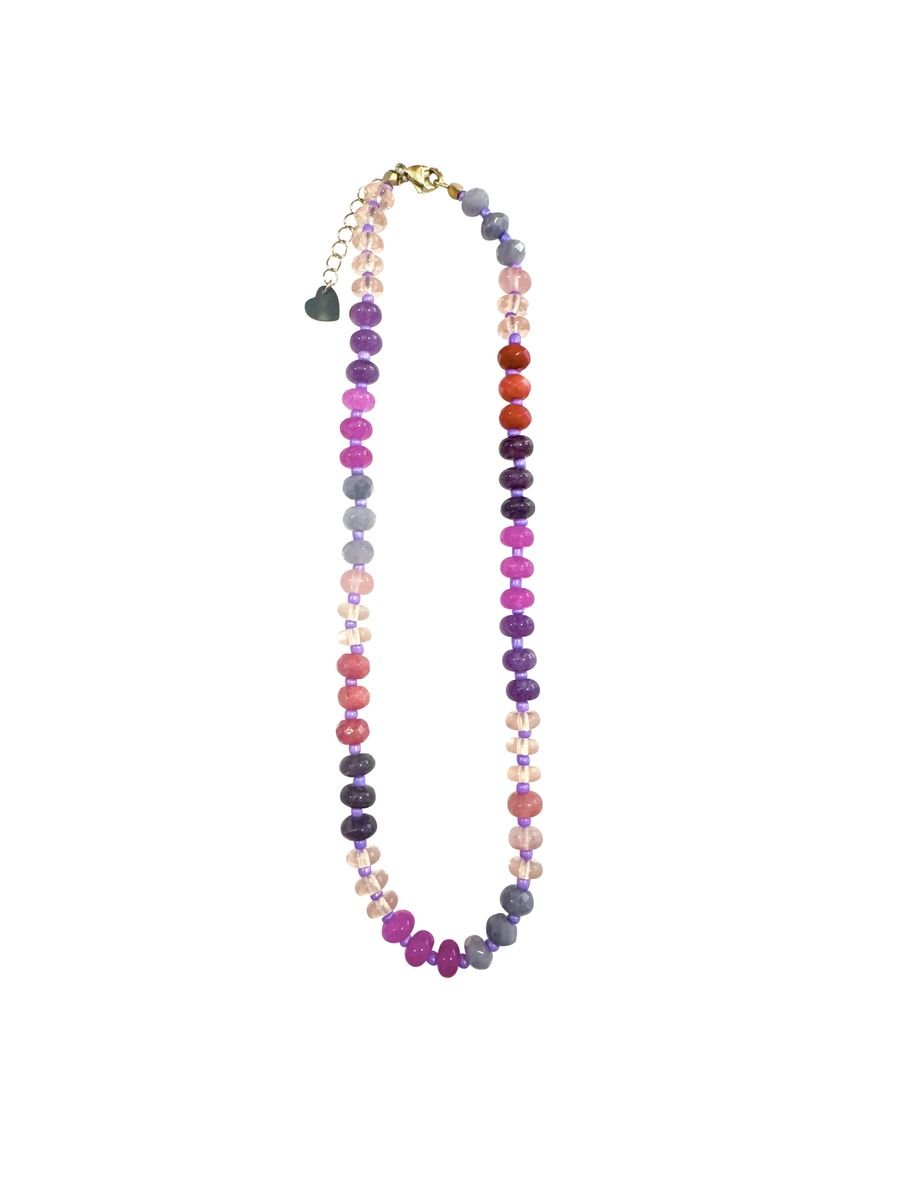 Gemelli Barrett Necklace Maroon - Jessi Jayne Boutique