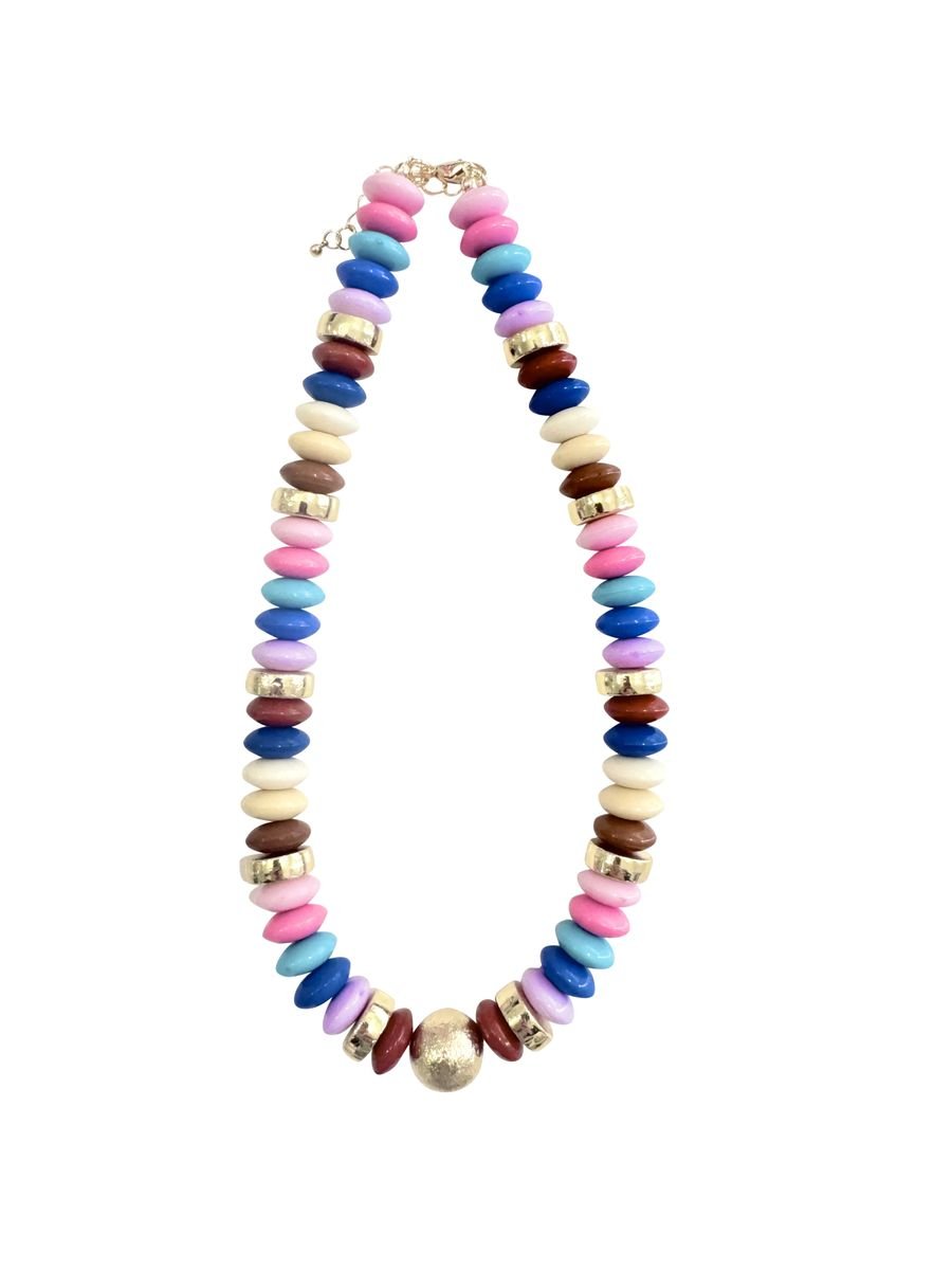 Gemelli Tobie Beaded Necklace Neutral - Jessi Jayne Boutique