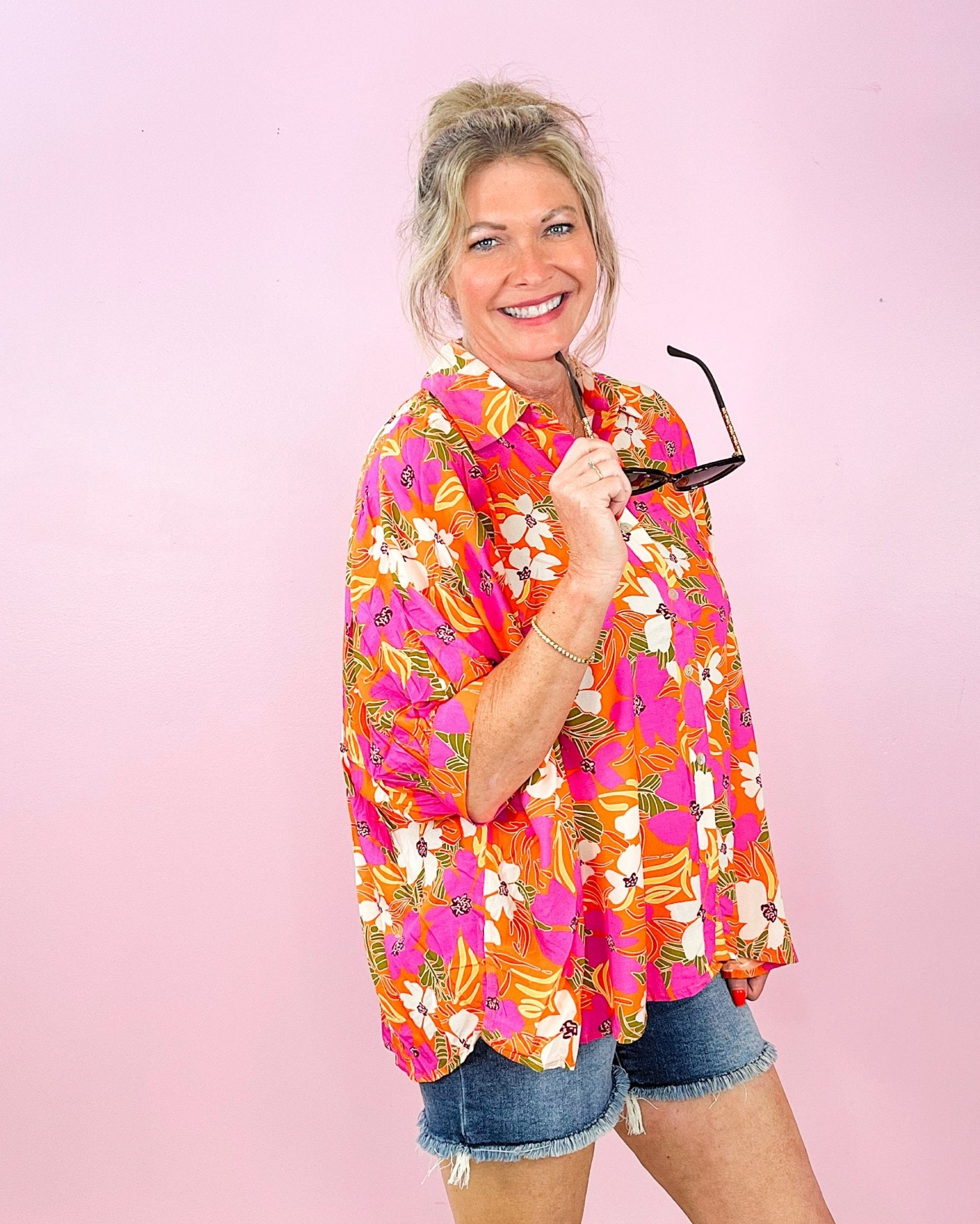 Sunset In Bloom Button - Up - Jessi Jayne Boutique
