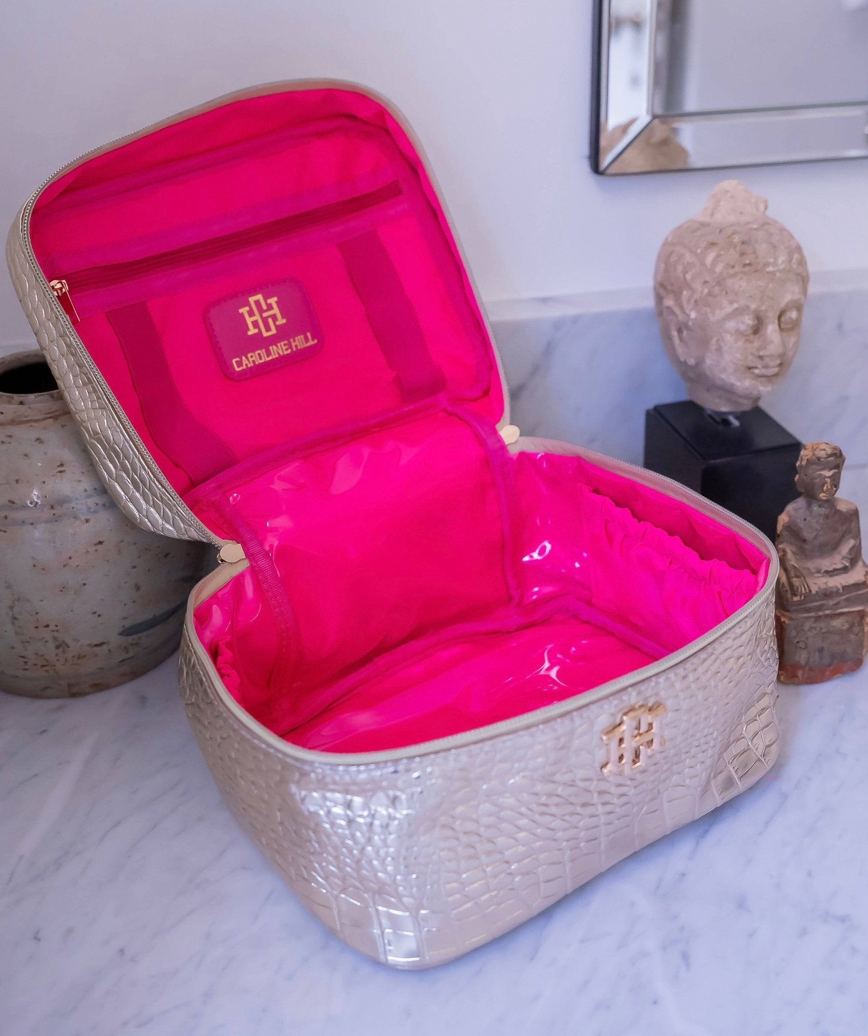 Hampton Gold Pop Train Case - Jessi Jayne Boutique