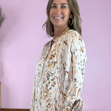 Back To Me Multi Print Leopard Satin Blouse - Jessi Jayne Boutique