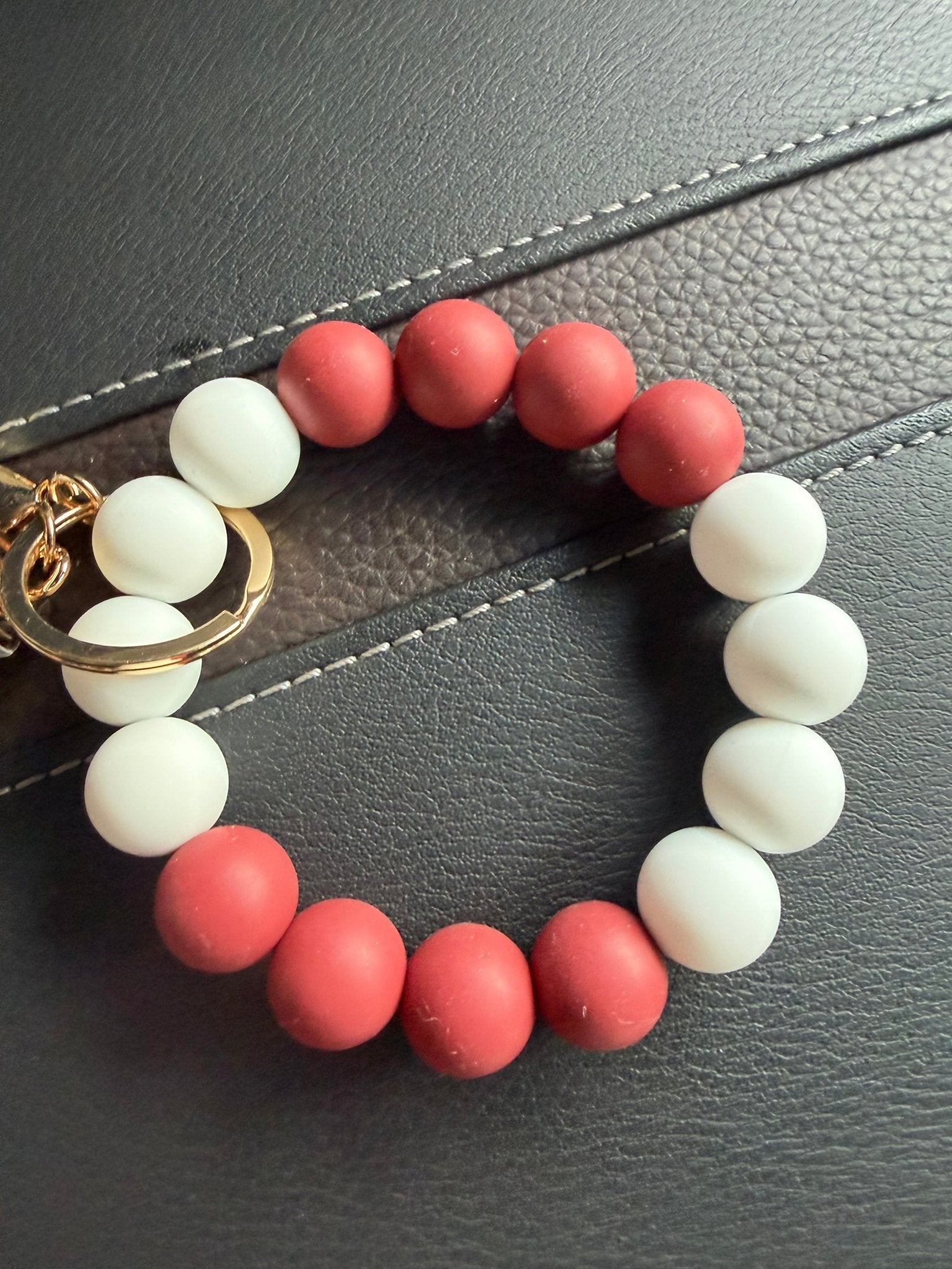 Silicone Beaded Wristlet Keychain - Jessi Jayne Boutique