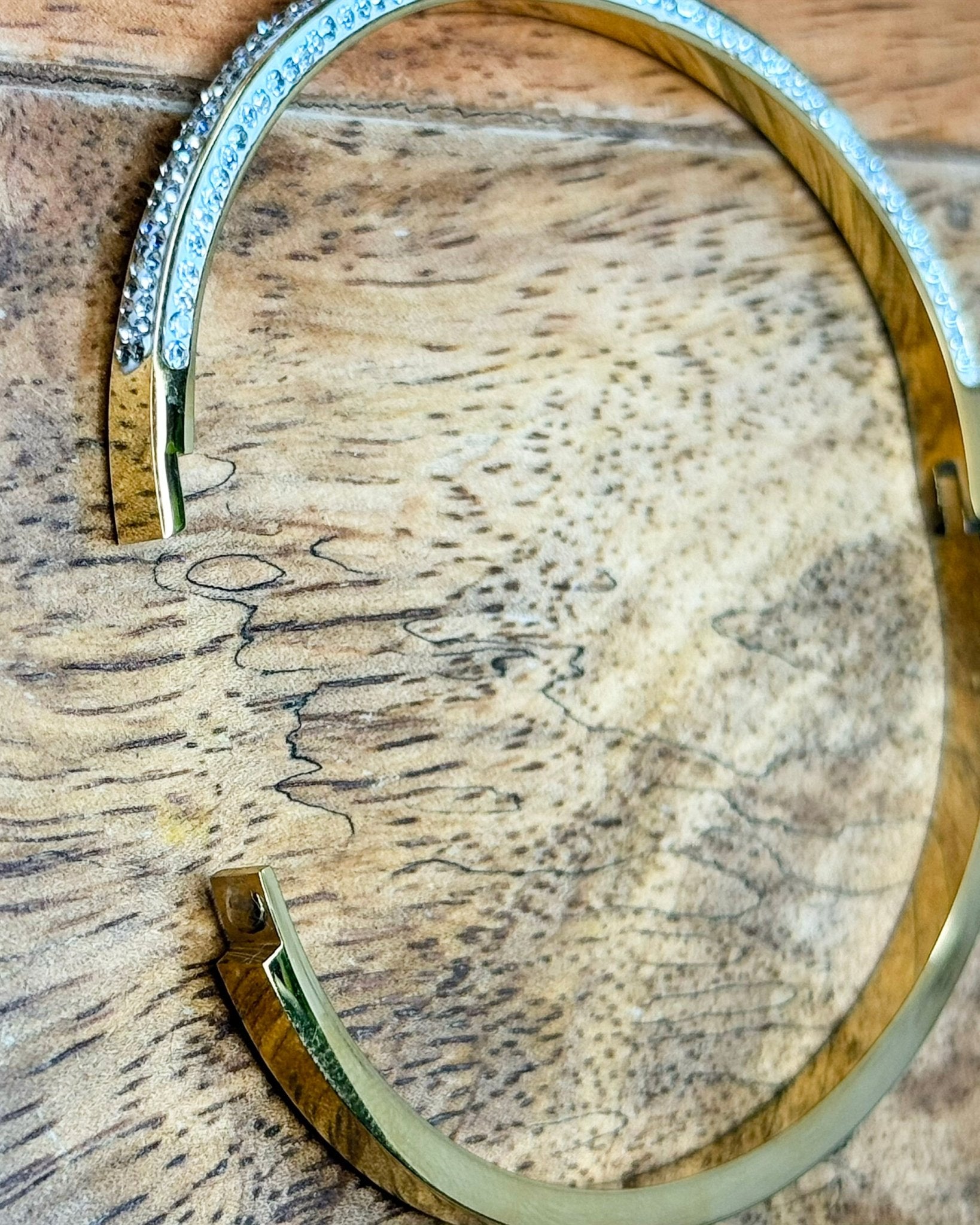 Gold Diamond Bangle Mini Bracelet - Jessi Jayne Boutique