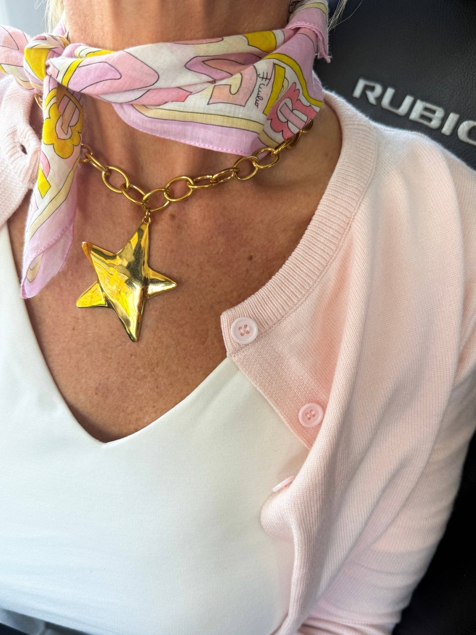 Chansuttpearls Star Necklace Gold - Jessi Jayne Boutique